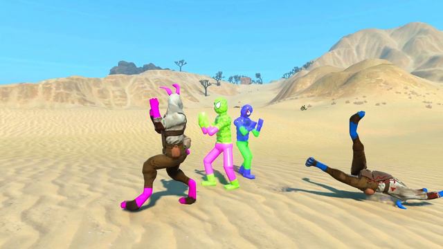 Spider-Man vs Colored Rabbits with Active Ragdoll Physics - Overgrowth смотреть онлайн