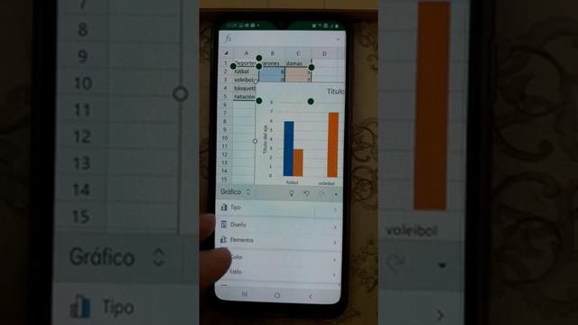 Gráfico de barra doble en Excel desde celular, para 6° básico смотреть онлайн