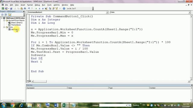 Userform with Progress Bar in Excel VBA смотреть онлайн