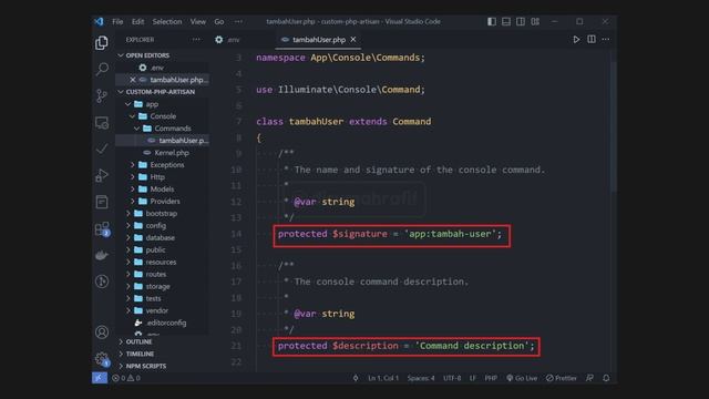 MEMBUAT CUSTOM PHP ARTISAN COMMAND DI LARAVEL смотреть онлайн