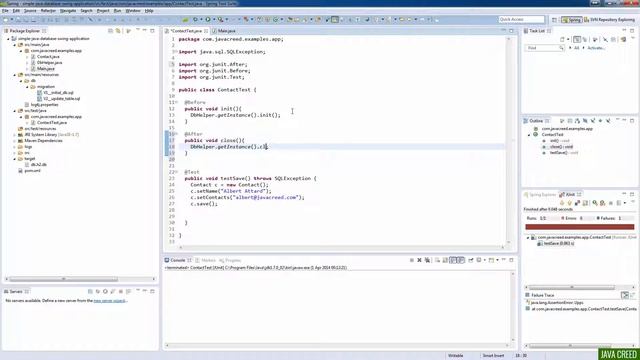 Java Creed - Simple Java Database Swing Application - Part 07 - Testing смотреть онлайн