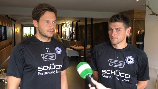 Arminia Bielefeld: Die Torhüter Daniel Davari und Wolfgang Hesl im Interview смотреть онлайн