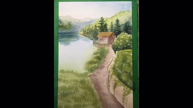 Пошаговый урок . Уроки рисования акварелью смотреть онлайн