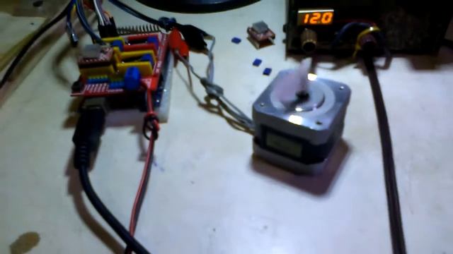 EM 284 SHINANO KENSHI MOTOR STEPPER GRBL 12V TEST! смотреть онлайн
