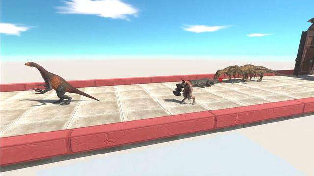 Who Can Escape From Carcharodontosaurus? | Animal Revolt Battle Simulator