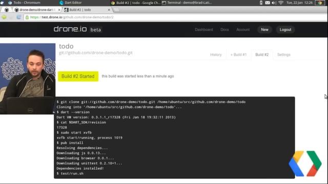 Dartisans ep. 17: Continuous Integration with Drone.io смотреть онлайн