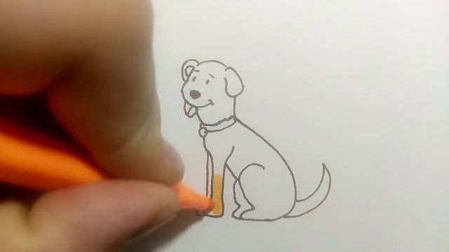 Как нарисовать собаку смотреть онлайн