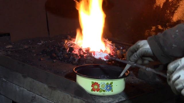 Дамаск из тросса - заготовка для ножа и кузнечная сварка смотреть онлайн