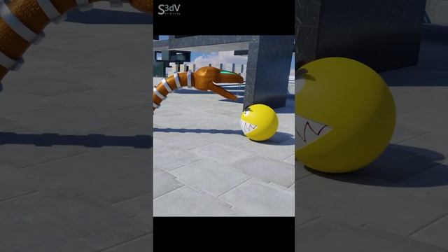 Pacman Vs SNAKE Robot смотреть онлайн