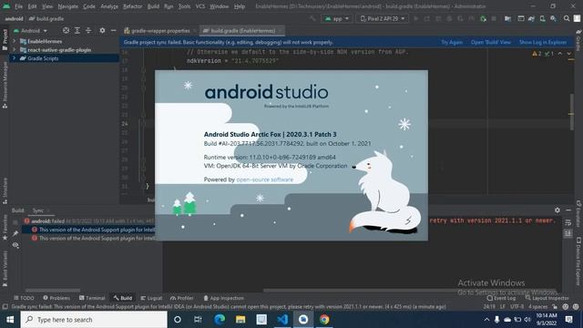 This version of the Android Support plugin for IntelliJ IDEA or Android Studio cannot open project смотреть онлайн