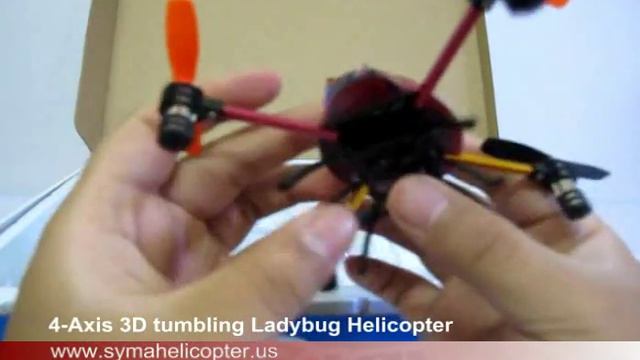 4-Axis 3D tumbling Ladybug Helicopter SanLianHuan S6043 Unboxing (Red) смотреть онлайн