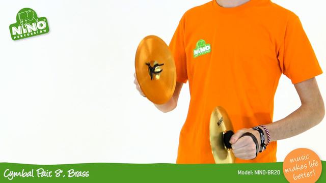 Cymbal Pair 8", Brass - NINO-BR20 смотреть онлайн