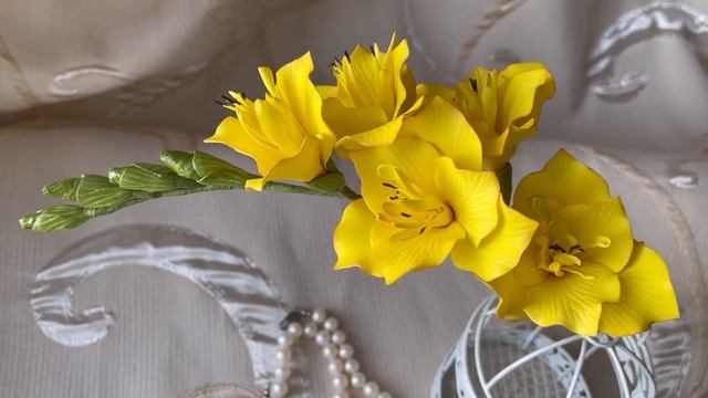 Terry Freesia From Foamiran/Махровая фрезия из фоамирана.