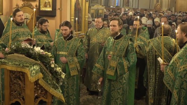 Всенощное бдение в праздник обретения мощей блаженной Матроны Московской. 7 марта 2021 года смотреть онлайн