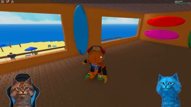 ДВА КОТА ПЫТАЮТСЯ ВЫЖИТЬ В РОБЛОКС Приключения на ОСТРОВЕ КАТАСТРОФ Roblox Natural Disaster Surviva смотреть онлайн
