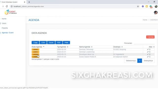 Aplikasi Absensi Untuk Seminar, Event, Agenda, Pernikahan, Dll Berbasis Web смотреть онлайн