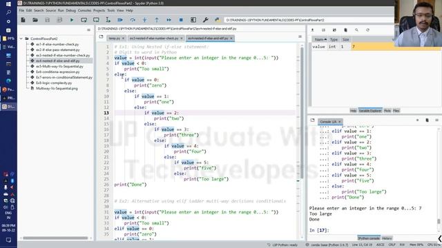 PythonForEngineers26: Multi-Way Vs Sequential Statement In Python | Multi-Way Vs Sequential if-else смотреть онлайн