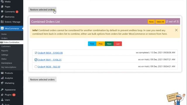 WordPress Plugin Ultimate Order Combination - Combined Orders смотреть онлайн
