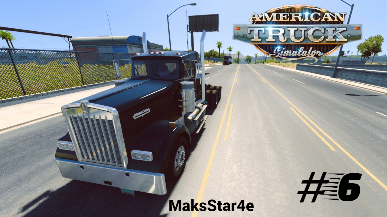 American Truck Simulator - #6 рейс Тусон (AZ) - Санта-Фе (NM) смотреть онлайн