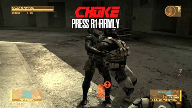 MGS4 Close Quarters Combat(CQC) Tutorial смотреть онлайн