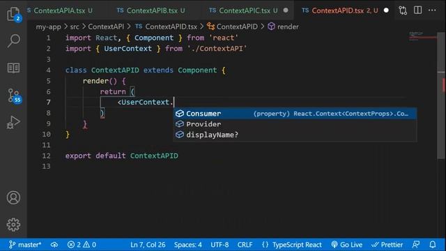 ReactJS - Tutorial - 28 - Context API Part2 смотреть онлайн