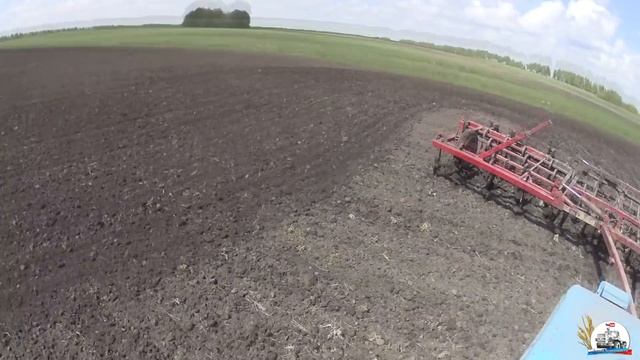Весело на бензовозе ГАЗ-52 еду на культивацию на ХТЗ-17221 с КПМ-10. Работа в поле. смотреть онлайн