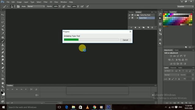 Photoshop Masking | How to use Type Mask Tool in Photoshop. смотреть онлайн