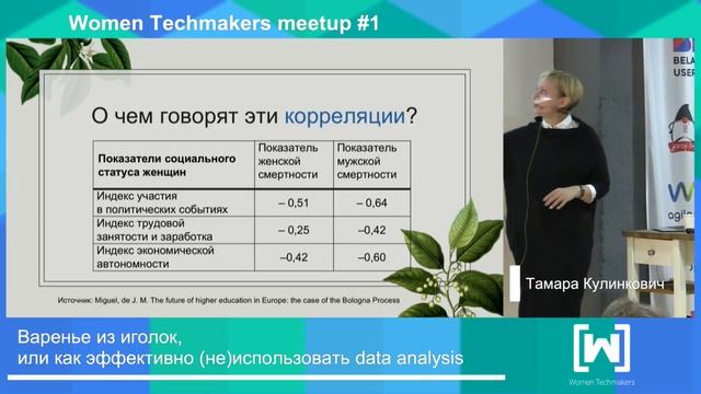 Варенье из иголок, или как эффективно (не)использовать data analysis, Тамара Кулинкович смотреть онлайн