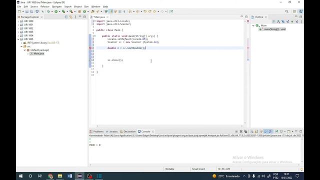 Média 1 (URI 1005) - Exercício resolvido em Java - Beecrowd смотреть онлайн