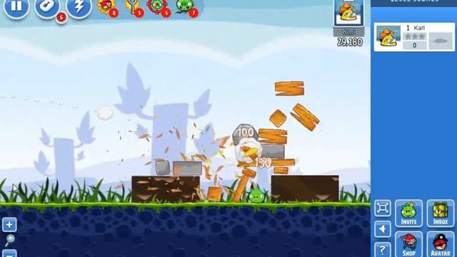 Angry Birds - Poached Eggs Level 20, 3stars смотреть онлайн