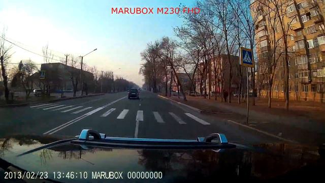 Запись с авто регистратора Marubox M230 FHD