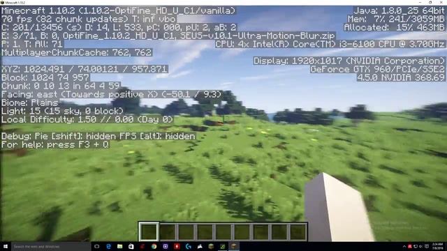 Minecraft Shaders SEUS Ultra Motion Blur GTX 960 I3 1080P смотреть онлайн