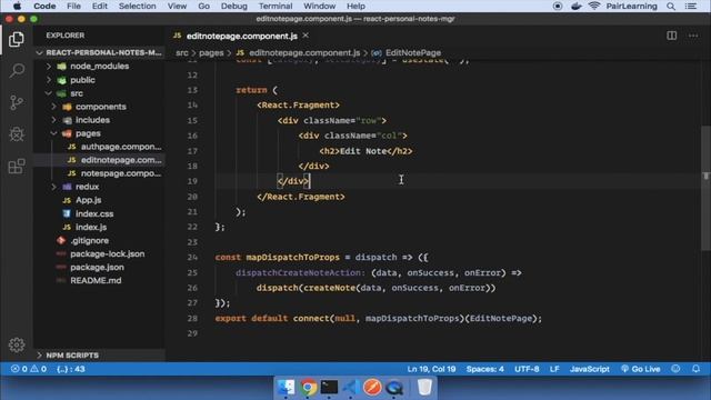 React App - Redux, Bootstrap with JWT [9] - Creating New Notes смотреть онлайн