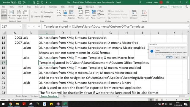 2. Value Types, Cell References, File Names - Full Ms-Excel Course - CA Saran Kumar U смотреть онлайн