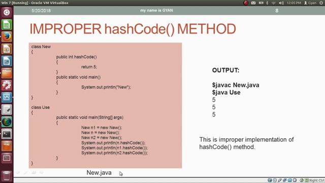 java.lang.Object | #2 | hashCode() Method in Java | Overloading the hashCode() Method in Java смотреть онлайн