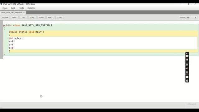 BASIC JAVA || SWAP TWO NUMBERS WITH 3RD VARIABLE смотреть онлайн