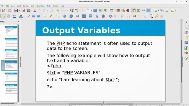 How to use variables in PHP смотреть онлайн