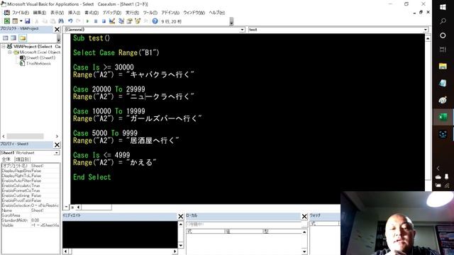 【Excel VBA】SCHOOL　OF　VBA 　第五回目　Select Case смотреть онлайн