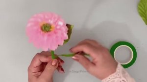 Сделай сам __ Цветы из атласной ленты _ Инструкция по изготовлению хризантемы