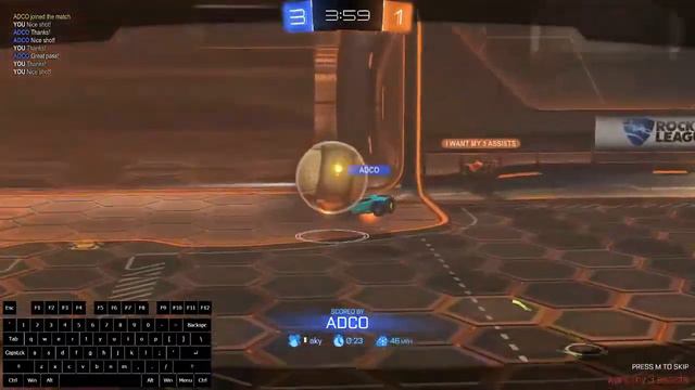 Rocket league | 2v2 | Keyboard Overlay | Legend | 720p60FPS смотреть онлайн