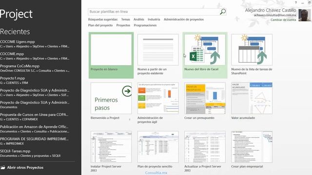 1 Abrir y cerrar MS Project 2013 смотреть онлайн