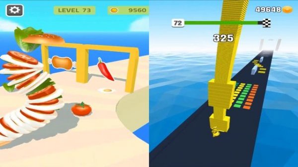 Satisfying Mobile Games 2023 - Sandwich Runner, Stack Colors, Canvas Run, Juice Run, Going Balls...