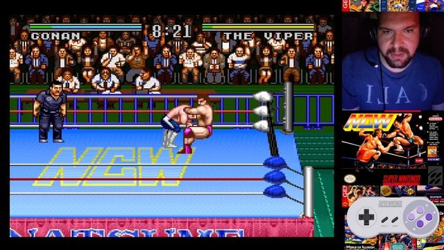 Gameplay - Natsume Championship Wrestling (Snes) - LUTA LIVRE POUCO CONHECIDO DO SUPER NINTENDO смотреть онлайн