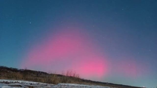 Северное сияние в Благовещенске смотреть онлайн