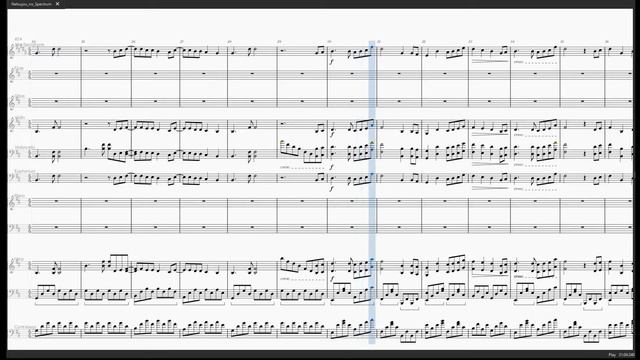 Netsujou no Spectrum (alto sax &Flute, Oboe, Violin, Violoncello...) Nanatsu no Taizai (music sheet смотреть онлайн