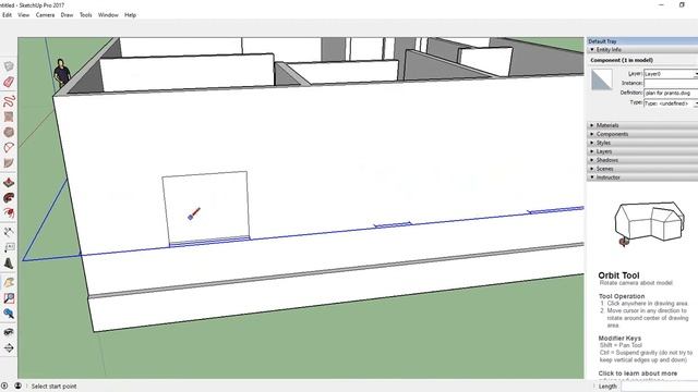 Sketchup pro tutorials for beginner | Draw windows opening for AutoCAD plan to Sketch up | L-19 смотреть онлайн