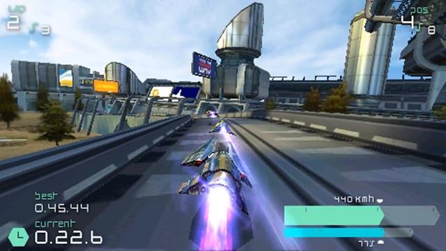 Wipeout Pulse- PSP- Gameplay смотреть онлайн