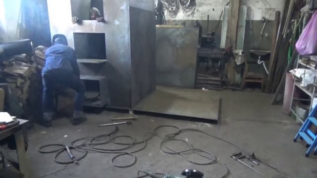 Мегакотёл. Воздушный теплогенератор 1 МВт/ 1000 кВт.Все этапы строительства. 1 этап - сборка корпус смотреть онлайн