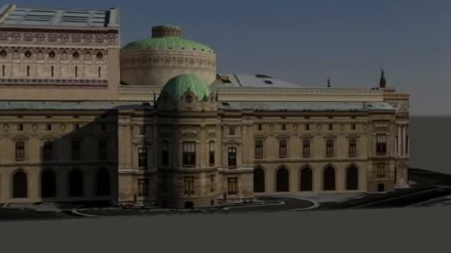 charles garnier opera house, camera view, autocad architecture 2013 смотреть онлайн