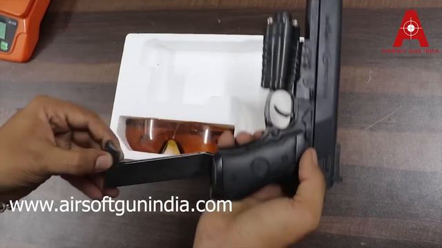 Beretta M9 Plastic Toy Airsoft Pistol With Glasses | Airsoft gun india смотреть онлайн